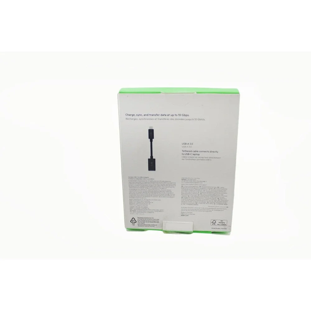Belkin Connect USB-C to USB-A Adapter 10Gbps Black F2CU036btBLK